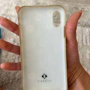 Casely iPhone X case with clear card holder